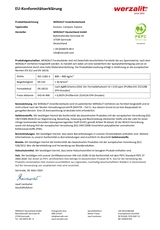 Werzalit сертификат
